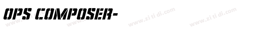 Ops Composer字体转换